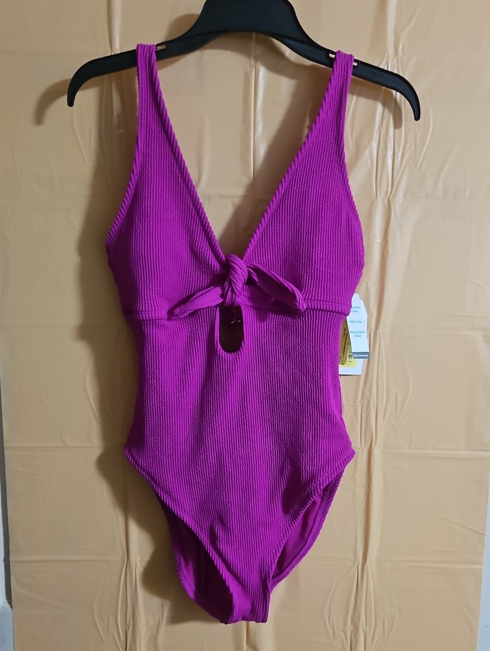 TIME AND TRU ORCHID GLOW ONE PIECE SWIMSUIT: NEW WITH TAGS: SIZE L (12-14)